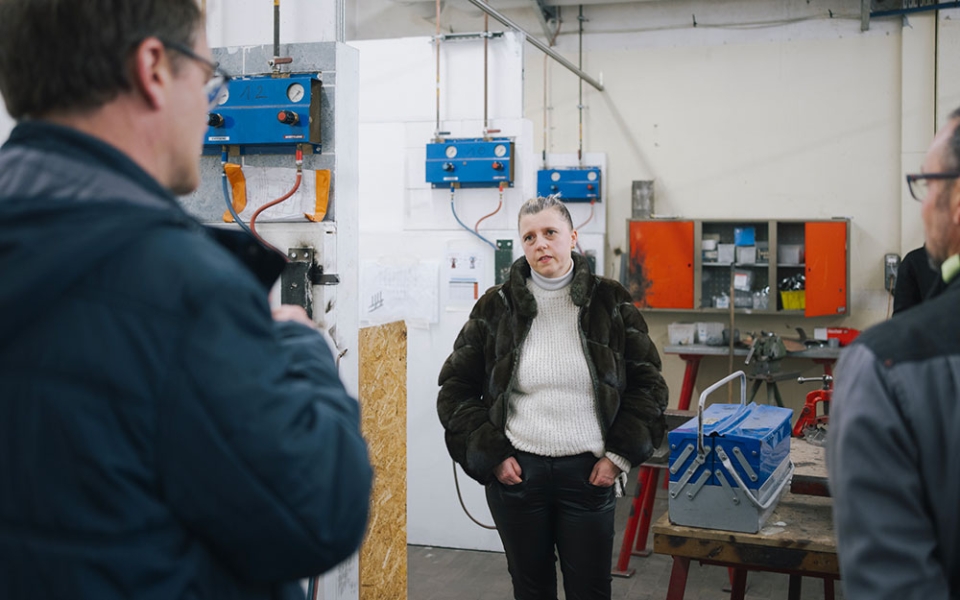 Professeure de sciences et de mathématiques, Irina Tuboeuf est la déléguée syndicale CFDT du site.