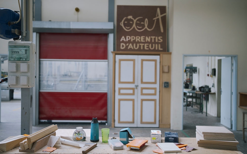 L’atelier menuiserie.