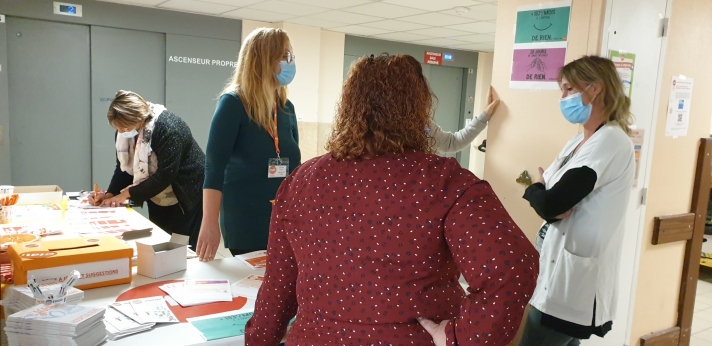 Une action « Réponses à emporter » a eu lieu à l’hôpital d’Auxerre le mercredi 29 septembre.