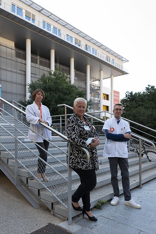 Yvette Garcia, Yvette Meyer et Sylvain Rio représentent la CFDT au quotidien.
