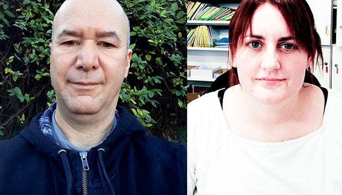 Fred Madaire, conducteur de ligne, et Catherine Giraud, déléguée syndicale centrale chez Arrivé- Maître CoQ.