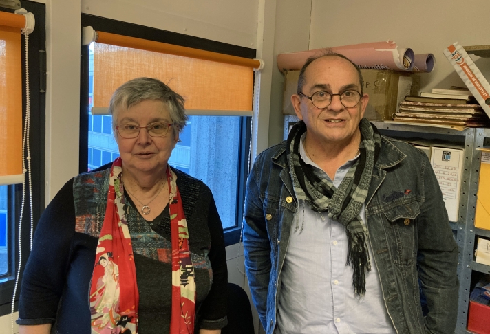 Mireille Depit est la trésorière de l’UTR CFDT Drôme-Ardèche, Raymond Rinaldi en est le secrétaire général.