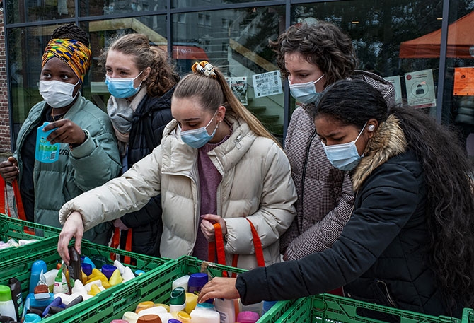 L’URI CFDT des Hauts-de-France a choisi de
distribuer des produits d’hygiène souvent trop
chers pour les petits budgets des étudiants.