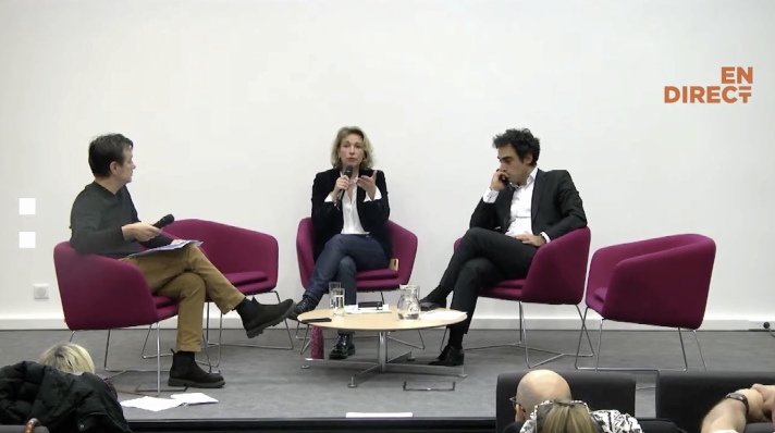De gauche à droite : Dominique Primault, secrétaire confédéral chargé des relations aux médias ; Marylise Léon, secrétaire générale de la CFDT ; Amir Reza-Tofighi, président de la CPME.