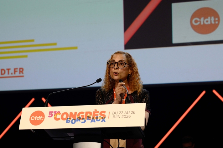 Nadia Berghout, du Syndicat francilien des agents de la Sécurité sociale (Sfass).