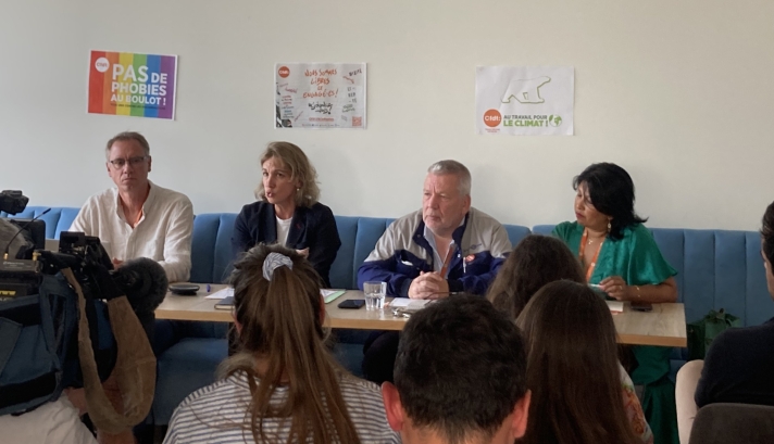 Benoit Vernier, Marylise Léon, Laurent Valy et Christine Virassamy.