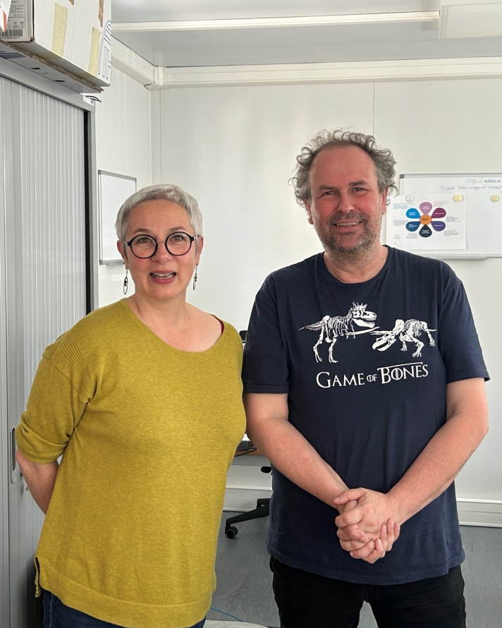 Valérie Tesser-Lamy et Marc Puyraveau. “Nous sommes attendus pour améliorer le quotidien des agents au bureau, mais aussi dans leur frigo.”