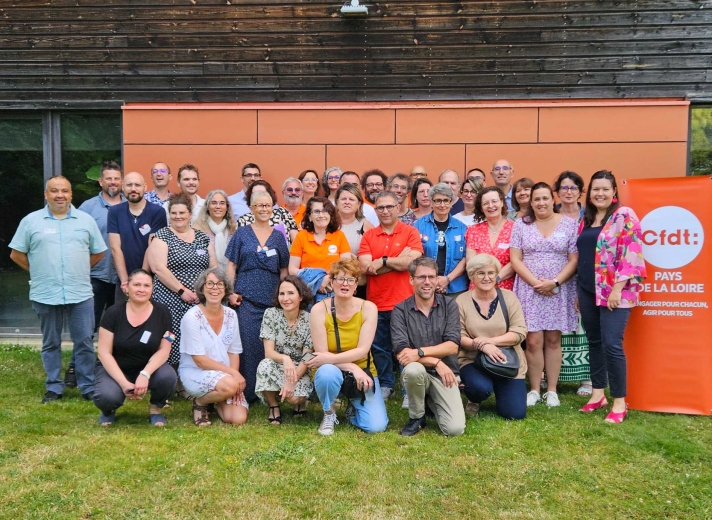 Les membres du nouveau Bureau régional de la CFDT Pays de la Loire…