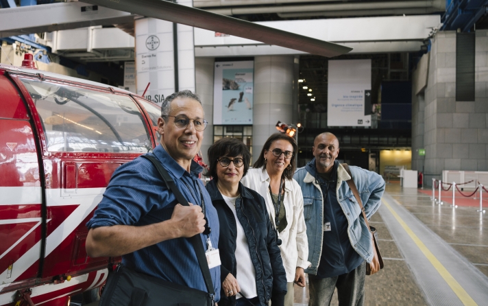 De gauche à droite : Hassan, Nathalie, Kadija et Marc Eden.