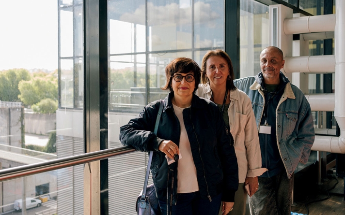 Nathalie Sitruk, Kadija Amadouche et Marc Eden Afework, élus CSE CFDT d’Universcience.