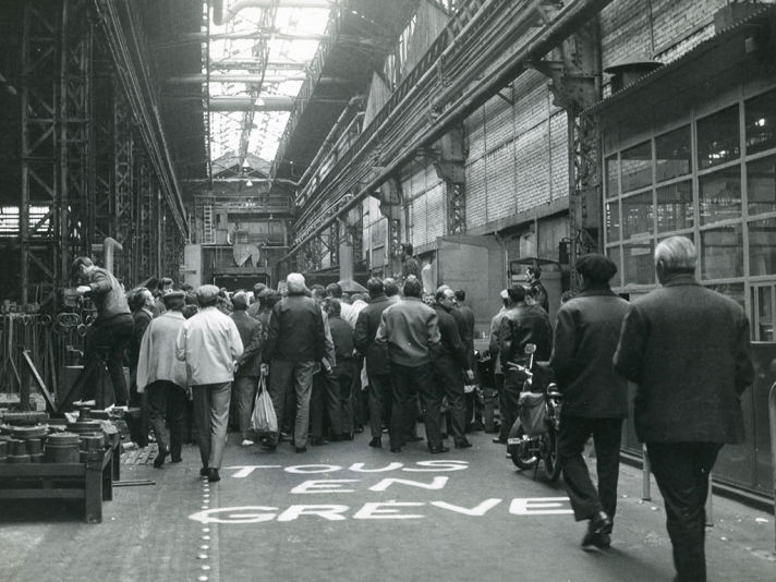 Dans les usines Renault en mai 1968.
