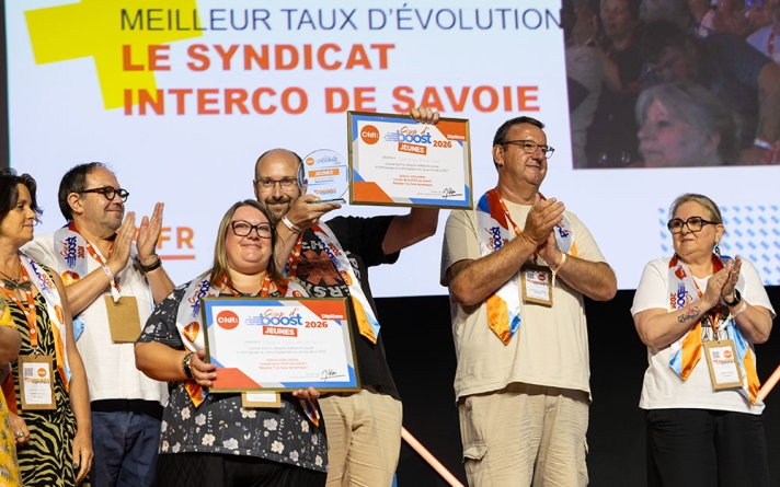 Le prix du meilleur taux d’évolution a été remporté par le Syndicat Interco de Savoie, le 24 juin.