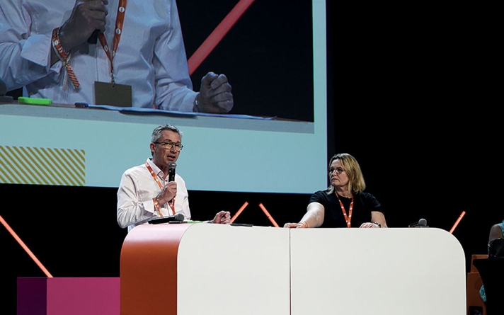 Lydie Nicol et Fabien Guimbretière, rapporteurs de la résolution revendicative. Bordeaux, le 25 juin 2026.