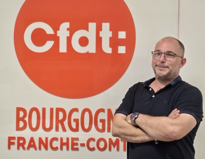 Thomas Raillard est le nouveau secrétaire général de la CFDT Bourgogne-Franche-Comté.