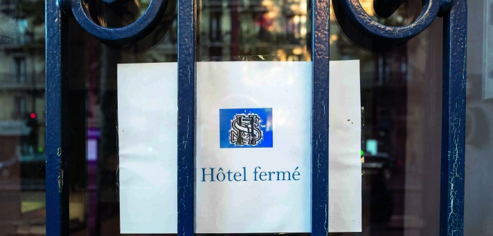 Hôtel fermé à cause du Covid 19.