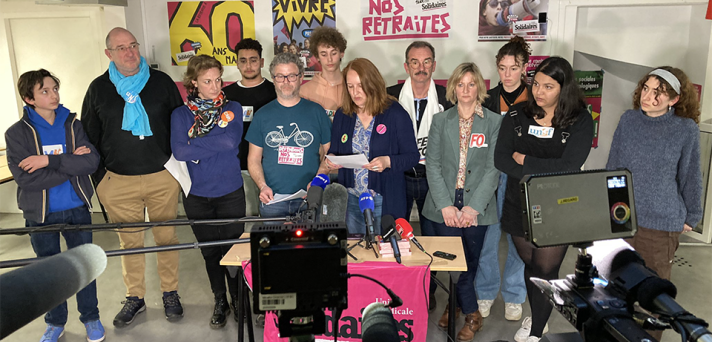Les représentants des organisations syndicales et des organisations étudiantes et de jeunesse étaient réunis en intersyndicale le mardi 28 mars en début de soirée dans les locaux de Solidaires.