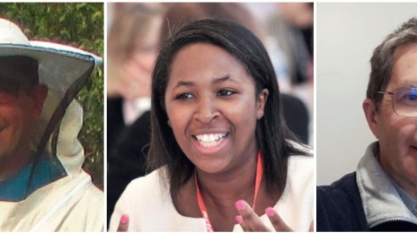 De gauche à droite : Bruno Colladant, Audrey Kamga et Philippe Ballester