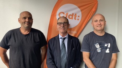 De gauche à droite : Malik, Michel et Cédric.