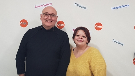 Stéphanie Baptista-Moricard et Philippe Vastel sont respectivement secrétaire et secrétaire adjoint de la section CFDT du centre hospitalier d’Avallon.