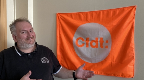 Cyril Antolini est téléconseiller chez Armatis et délégué syndical CFDT depuis 2019.