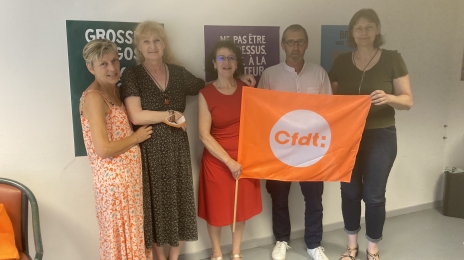 De gauche à droite : Christine Fromont, Dominique Deryckx, Anne-Marie Teulet et Antoine Farasin.