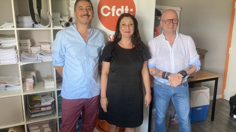 De gauche à droite : Mourad, Florence et Jean-Yves.