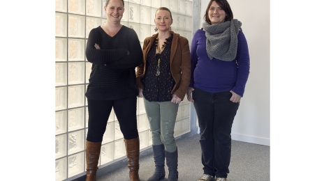 De gauche à droite : Marion, Florence et Émilie.