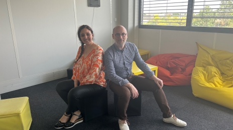 De Alia Iassamen, coordinatrice CFDT, et Pierre Jean, délégué syndical central.