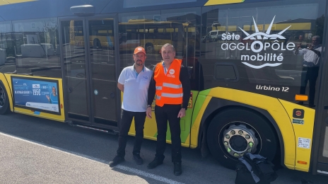 Les militants de Keolis à Sète ont obtenu une prime de caisse pour les conducteurs de bus (le délégué syndical CFDT Alain Manzi se trouve à droite sur cette photo).