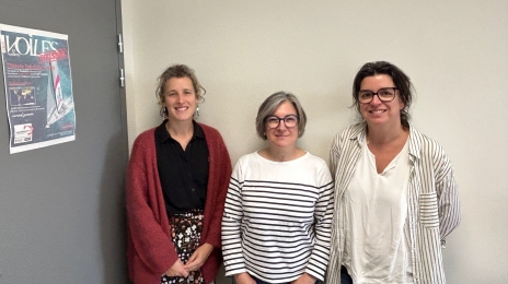 De droite à gauche : Aude-Line, Marie et Fabienne.