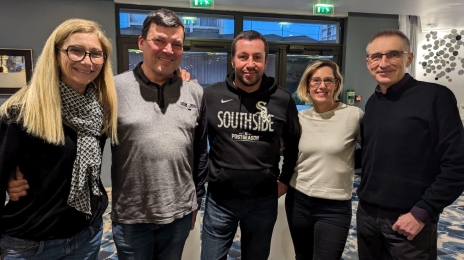 De gauche à droite : Nathalie Capuano, Didier Charewicz, Arnaud Monnier, Agnès Fromant et Frédéric Petitalot.