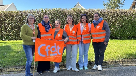 De gauche à droite : Christèle Berthault, Karen Eveno, Delphine Luet, Angélique Courtois, Laurence Le Moing et Virginie Bourasseau.