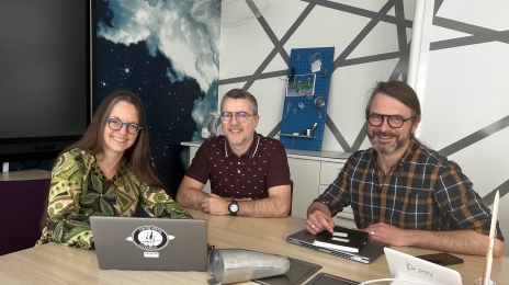 De gauche à droite : Marie Jacquesson, Thibaut Bouilly et Julien Anxionnat.