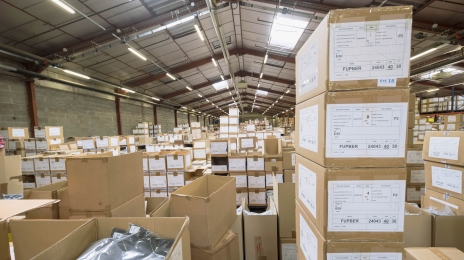 Entrepôt du groupe Eram, à Saint-Pierre-Montlimart dans le Maine-et-Loire.