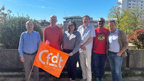 Le bureau de la section CFDT Bordeaux métropole