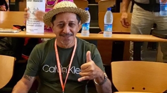 Jean-Marie dit Piko Yan Tu (ici en décembre 2000), secrétaire général d’A Ti’a I Mua.