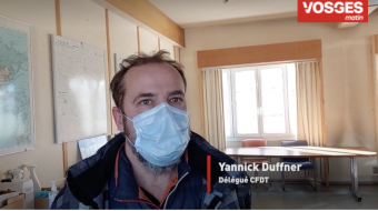 Yannick Duffner est le délégué syndical CFDT du site vosgien de Nestlé Waters.