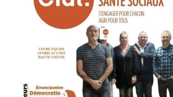 La pétition « Exigeons une amélioration des conditions de travail dans nos hôpitaux et Ehpad », de la CFDT-Santé-Sociaux de la Haute-Vienne, est à signer sur le site change.org (https://www.change.org/).