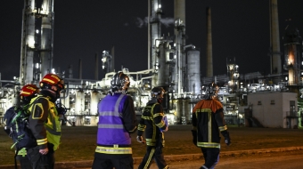 Intervention sur le site Total de Feyzin