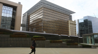 Le bâtiment Europa, siège du Conseil de l’Union européenne, à Bruxelles (Belgique).