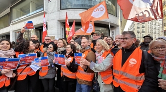 Le 7 décembre dernier, les salariés CFDT de Decathlon France, revendiquant un juste partage de la richesse créée, étaient en grève à Paris (Marylise Léon est venue les soutenir au Decathlon Paris La Madeleine) mais aussi à Auxerre, Bordeaux, Bourgoin-Jallieu, Chambray-lès-Tours, Challans, La Rochelle, Lille, Limoges, Mérignac, Metz, Nevers, Saint-Nazaire, Toulon, Wittenheim…