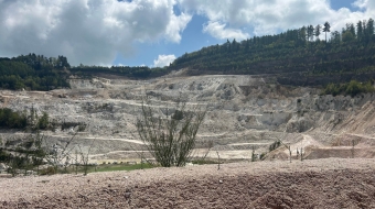 Échassières, site de la mine de Beauvoir.