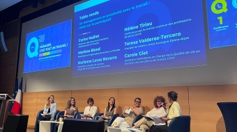 L’événement d’ouverture de l’Anact lors de la Semaine de la QVCT 2026 a eu lieu le 15 juin dernier au ministère du Travail ; ici lors d’une table ronde en présence de Carole Giet (la deuxième personne en partant de la droite), secrétaire confédérale de la CFDT chargée de la qualité de vie au travail et des conditions de travail.